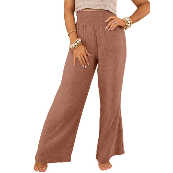 Slim-fit Slimming Solid Color Pants - Image 2