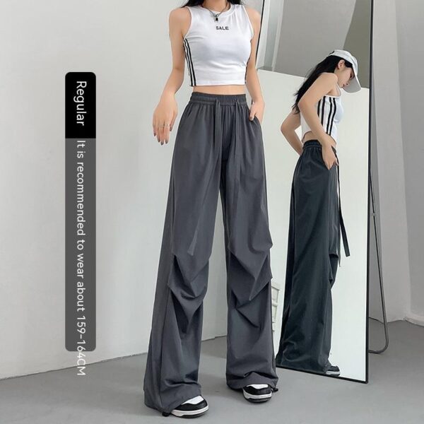 High Waist Wide Leg Quick-drying Track Pants