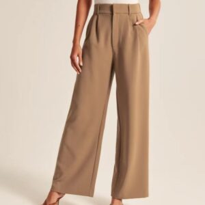 High Waist Versatile Belt Wide Leg Pants