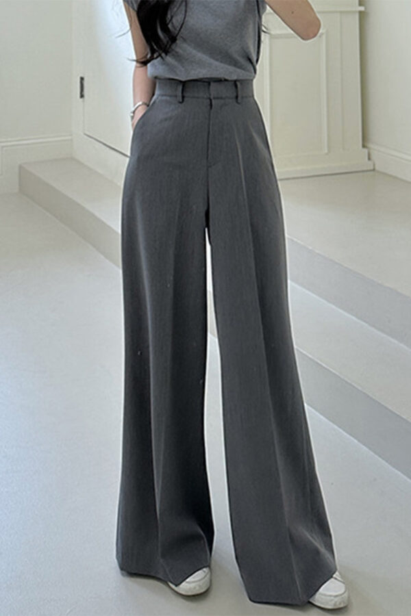 Wide Leg Mopping Hanging Pants - Image 4