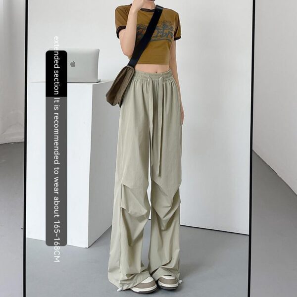 High Waist Wide Leg Quick-drying Track Pants - Image 4