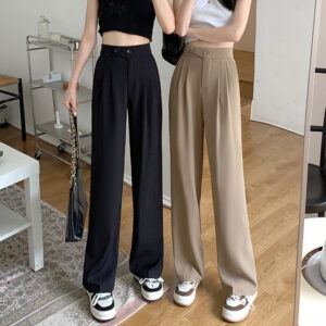 High Waist Loose Drape Wide Leg Pants