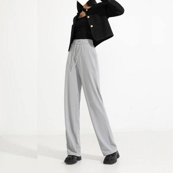 Loose Drooping Straight Wide-leg Pants - Image 7