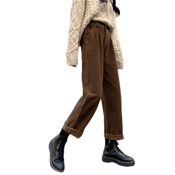 Retro Corduroy Versatile Wide-leg Pants - Image 6