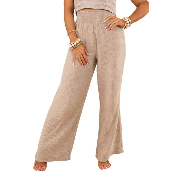 Slim-fit Slimming Solid Color Pants - Image 4