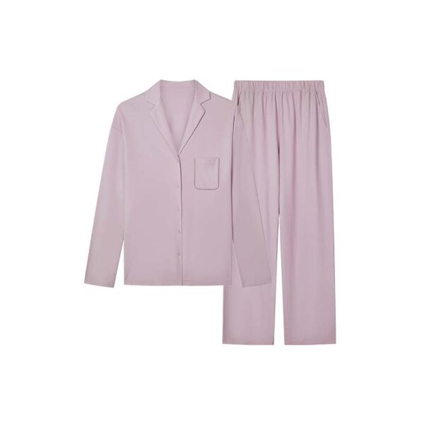 Cloud Cotton Cardigan Modal Couple Pajama Set - Image 4