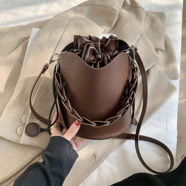 Trendy Messenger Bucket Bag