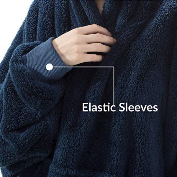 Comfortable Loose Double-Sided Fleece Sweater - Image 2