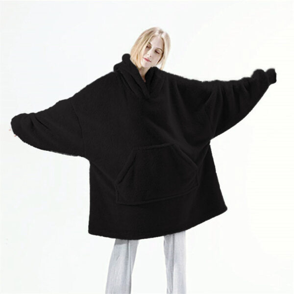 Comfortable Loose Double-Sided Fleece Sweater - Image 6