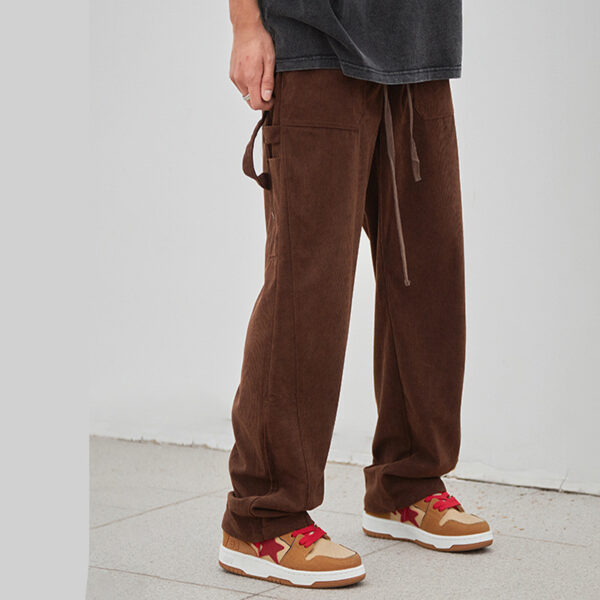 Retro Corduroy Straight Casual Pants - Image 10