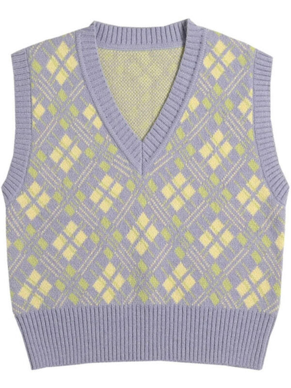 New Retro Vest Knit Sweater - Image 4