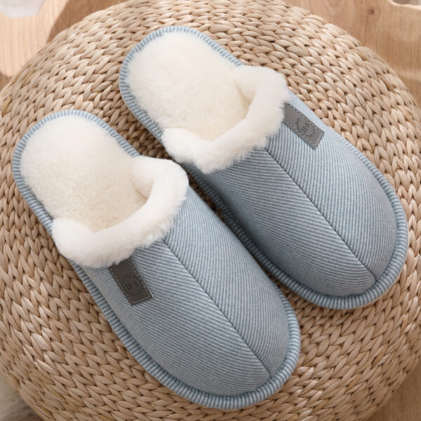 Warm Cotton Velvet Slippers - Image 2