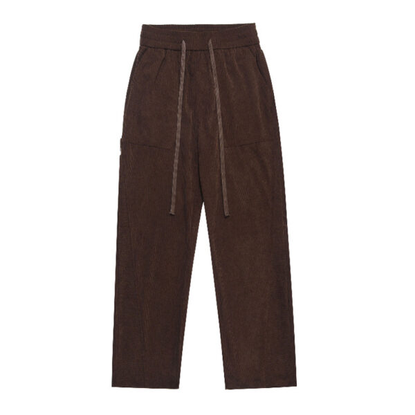 Retro Corduroy Straight Casual Pants - Image 8