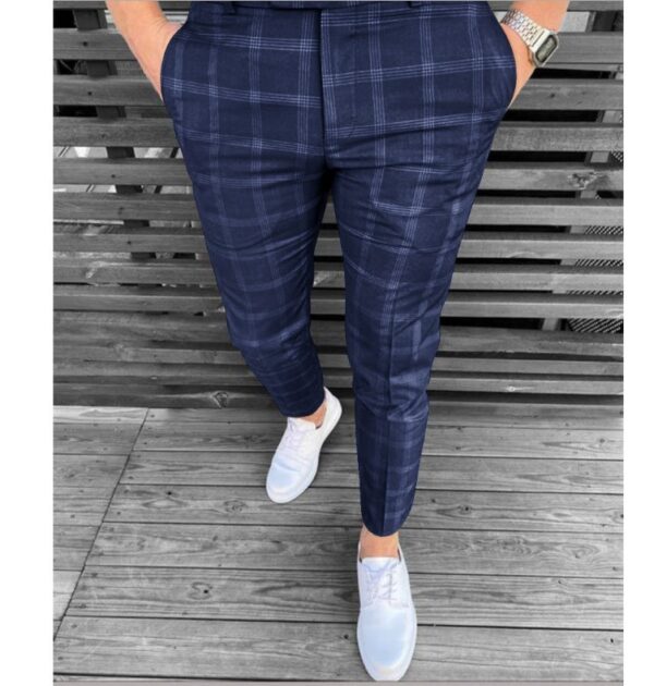 Plaid Striped Business Pants - Image 4