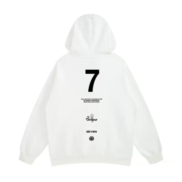 Hooded Polyester Printed Sweater - Image 4