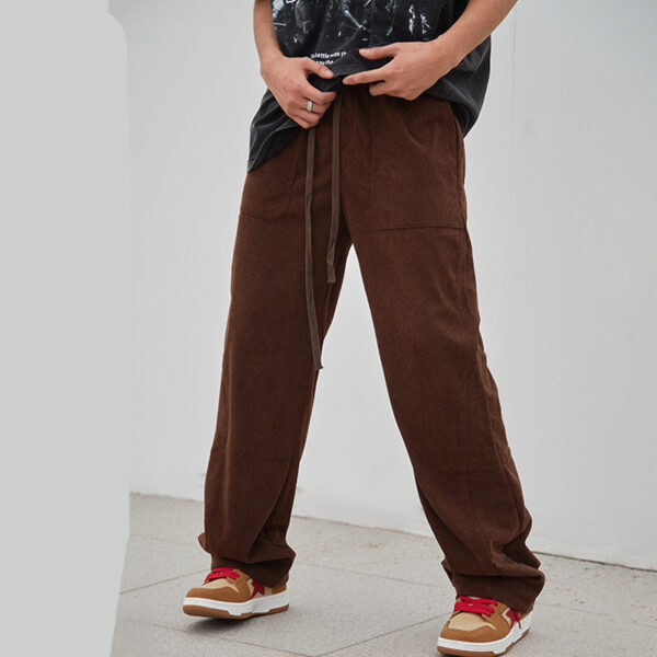 Retro Corduroy Straight Casual Pants - Image 6