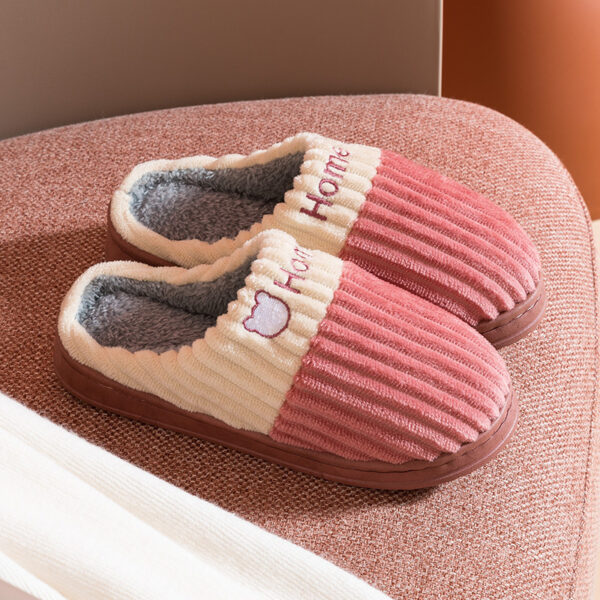 Warm Non Slip Thick Soled Wool Slippers - Image 8