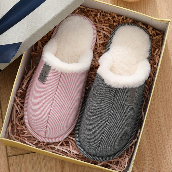 Warm Cotton Velvet Slippers - Image 3