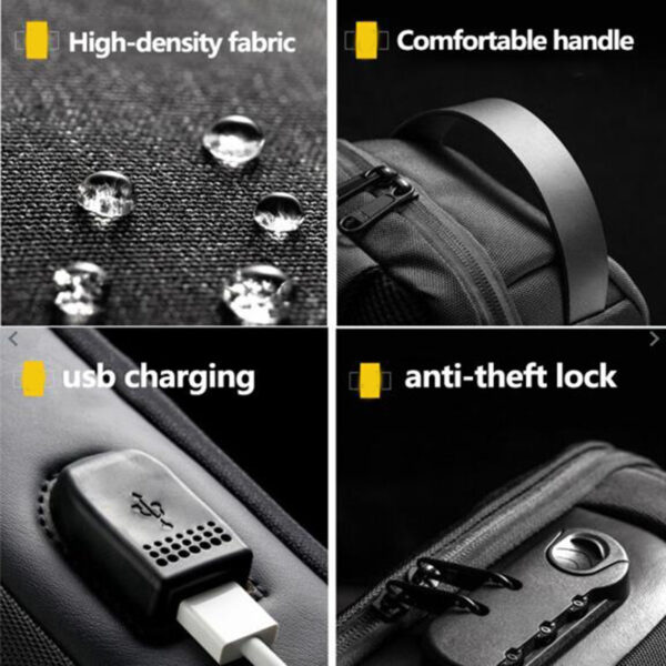 Waterproof USB Anti-theft Oxford Chest Bag - Image 5