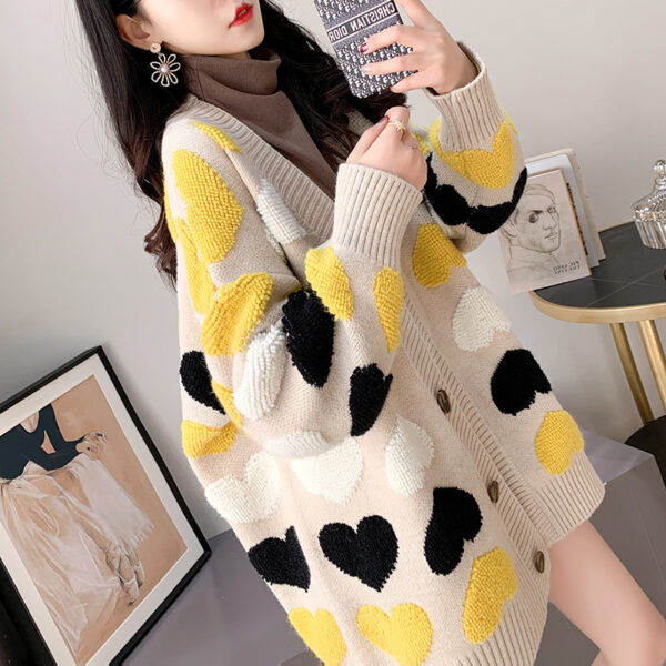 Thick Long Cardigan Sweater - Image 4