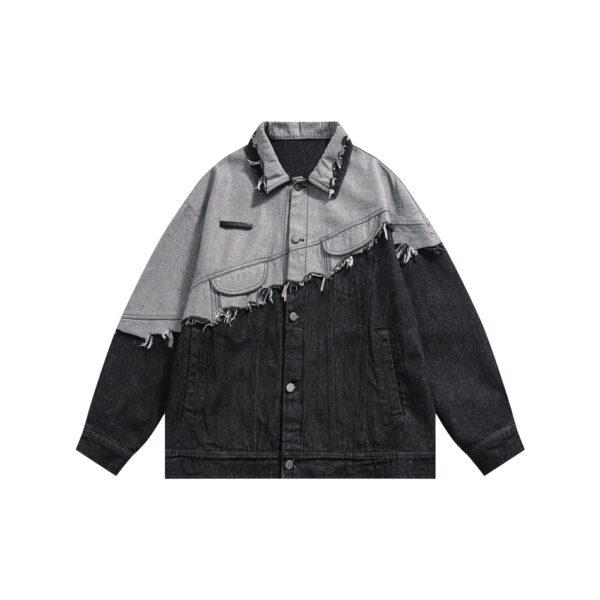 Lapel Denim Jacket - Image 8