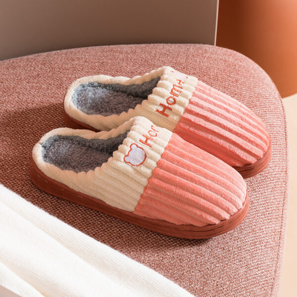 Warm Non Slip Thick Soled Wool Slippers - Image 7