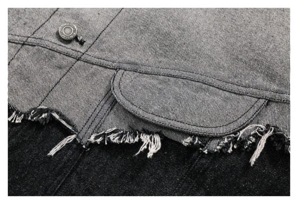 Lapel Denim Jacket - Image 3