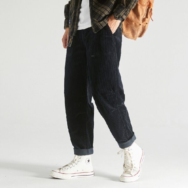 Retro Loose Corduroy Pants - Image 3