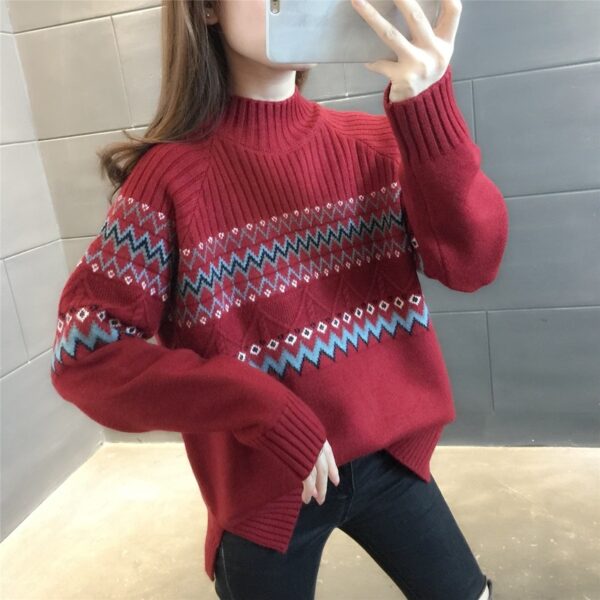 Western Style Bottoming Sweater - Image 2