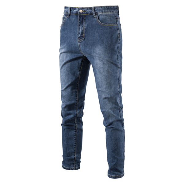 Micro-elastic Casual Washed Jeans - Image 6