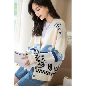 New Knitted Wool Cardigan Sweater