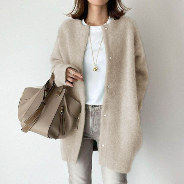 Soft Knitted Cardigans Loose Sweater - Image 9