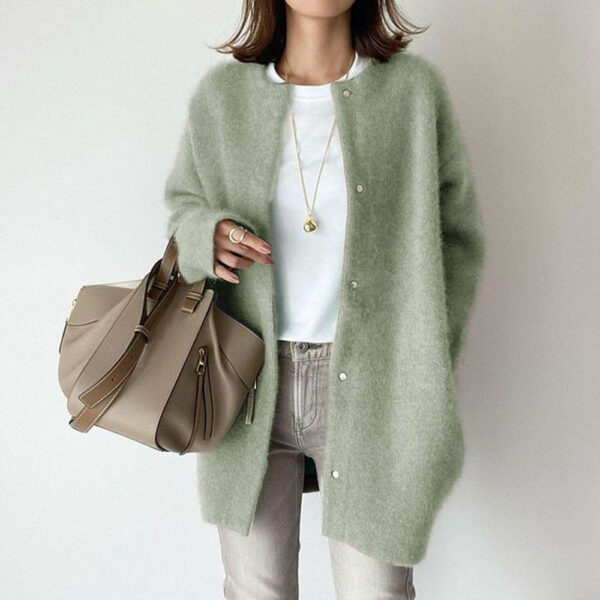 Soft Knitted Cardigans Loose Sweater - Image 8