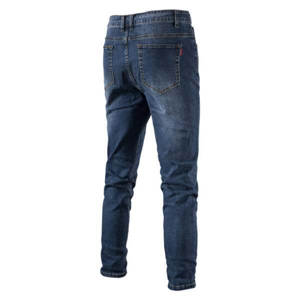 Micro-elastic Casual Washed Jeans - Image 5