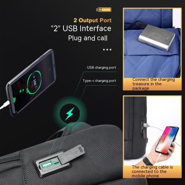 Usb Multi-functional Backpack - Image 5