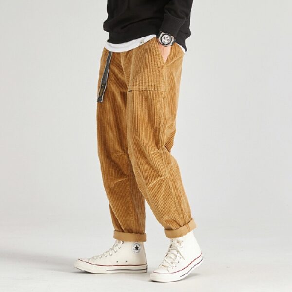 Retro Loose Corduroy Pants - Image 4