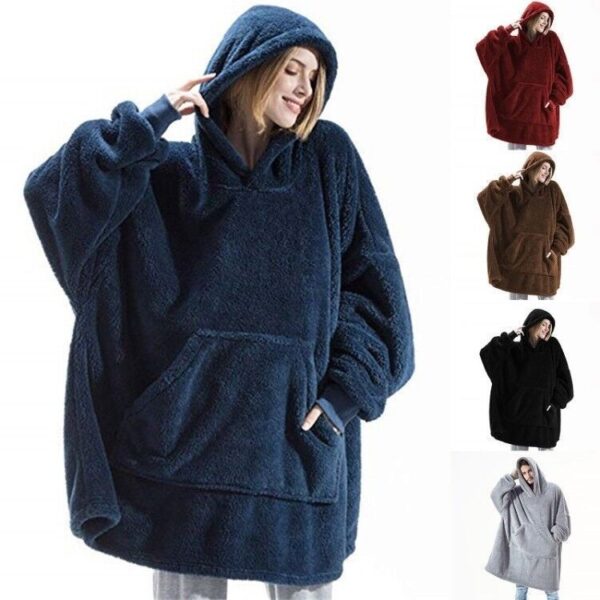 Comfortable Loose Double-Sided Fleece Sweater