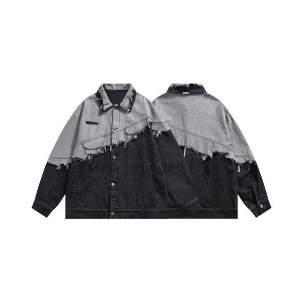 Lapel Denim Jacket - Image 9