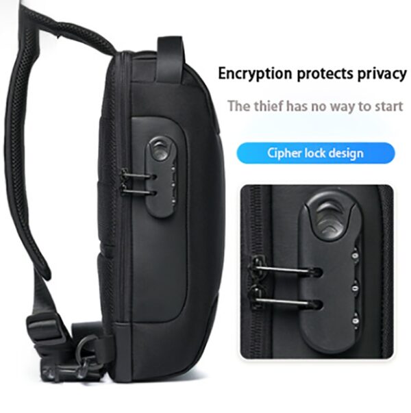 Waterproof USB Anti-theft Oxford Chest Bag - Image 2