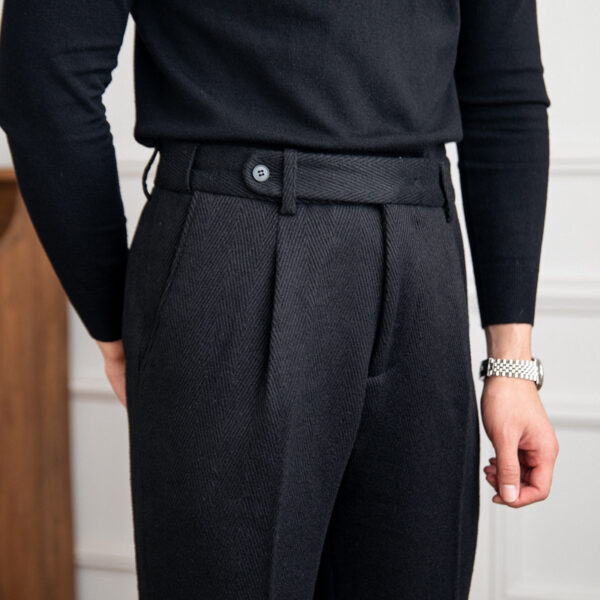 Versatile Warm Retro Pants - Image 3