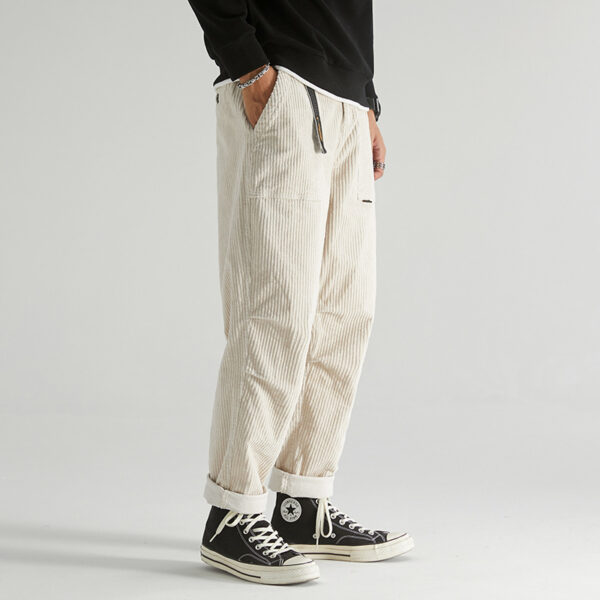 Retro Loose Corduroy Pants - Image 6